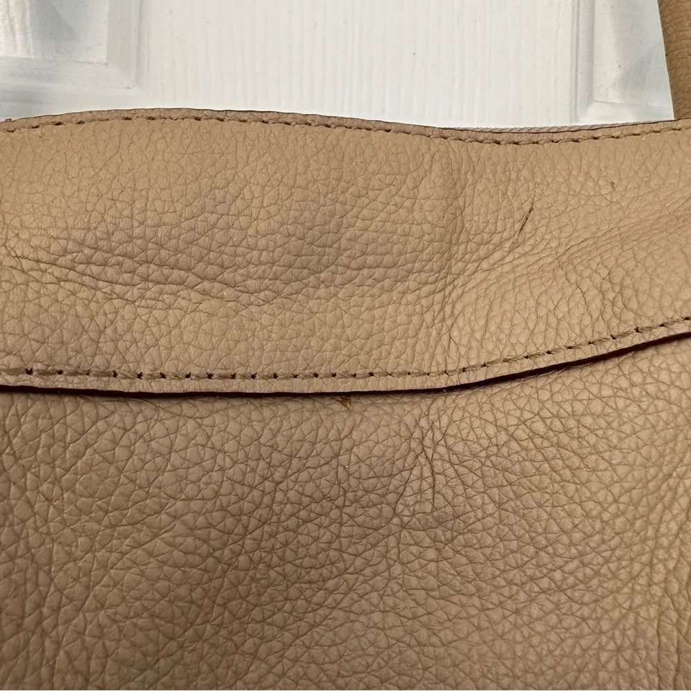 Kate Spade Teegan Berkshire Shoulder Bag Purse Pebble Leather Cafe Tan Beige